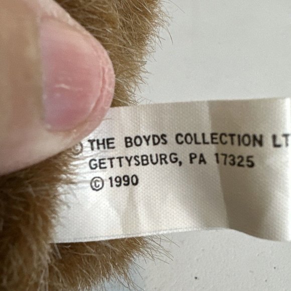 Boyds Bears #1364 The Archive Series Jointed Brown Teddy Bear 1990s Gettysburg - Picture 9 of 12
